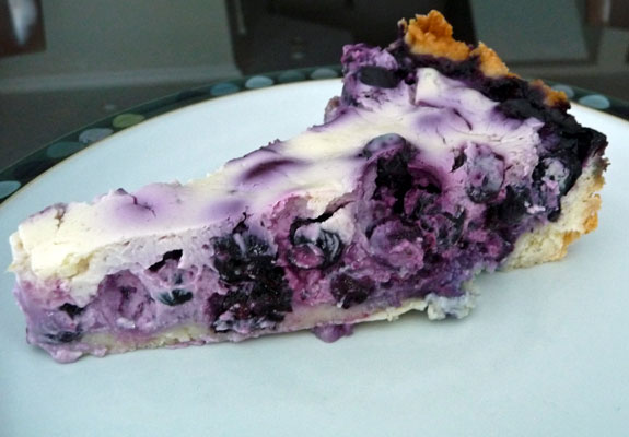 Wild Blueberry Flan - inspirednest.ca